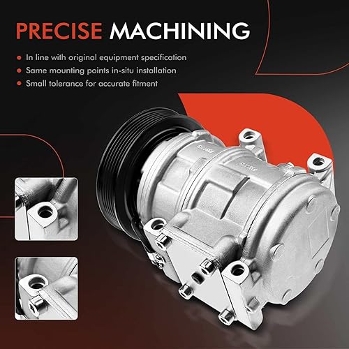 Miniatura 5 de A-Premium Compresor de aire acondicionado de CA con embrague compatible con Toyota Camry 3.0L 1994-2001, Avalon 3.0L 1995-1999, Solara 3.0L