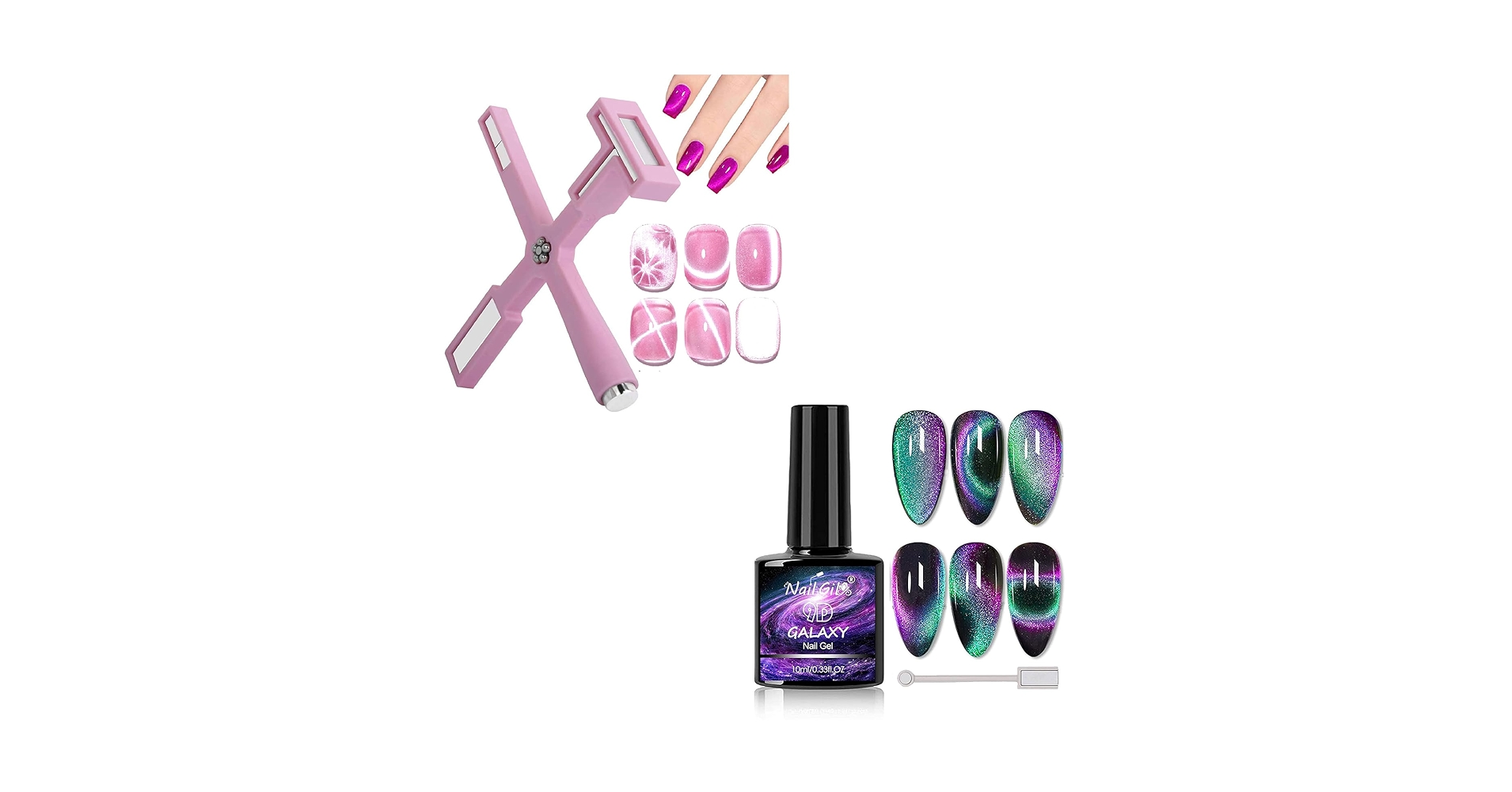 Amazon.com : Cat Eye Gel Nail Polish,9D Cat Eye Gel Nail