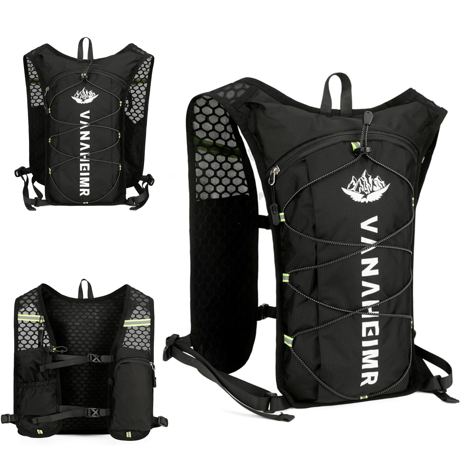 LeKing Hydration Vest For Running Women Breathable Hydration Vest Sport Bag Lightweight Bladder Chest Pack Gear Phone Bag Men Hiking Cycling Marathons Ra