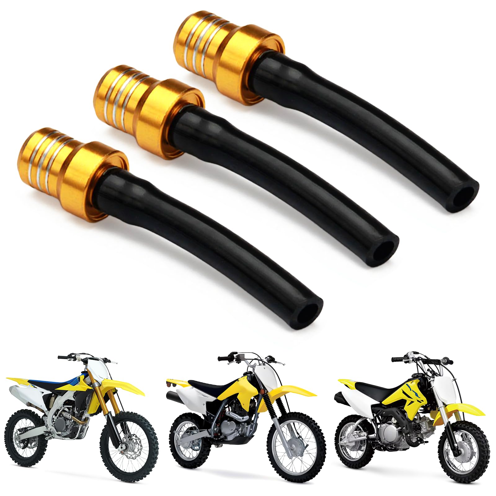 Gas Cap Air Vent Hose 3 PCS for 50-450cc DRZ RM LTZ ATV