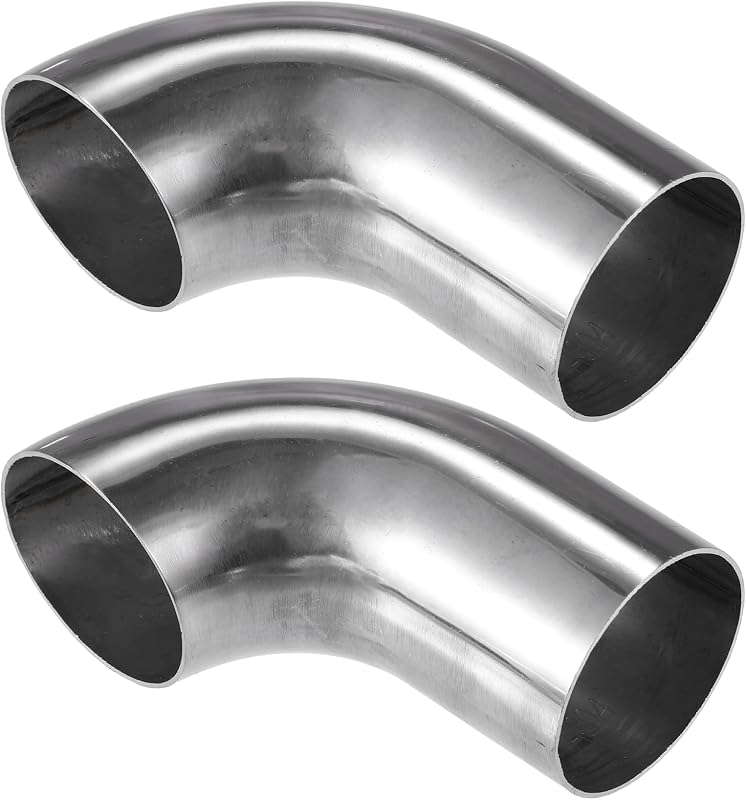 Curva de Tubo para Escapamento e Admissão VekAuto 90° em Aço Inoxidável 304, 51 mm – Kit com 2 unidades