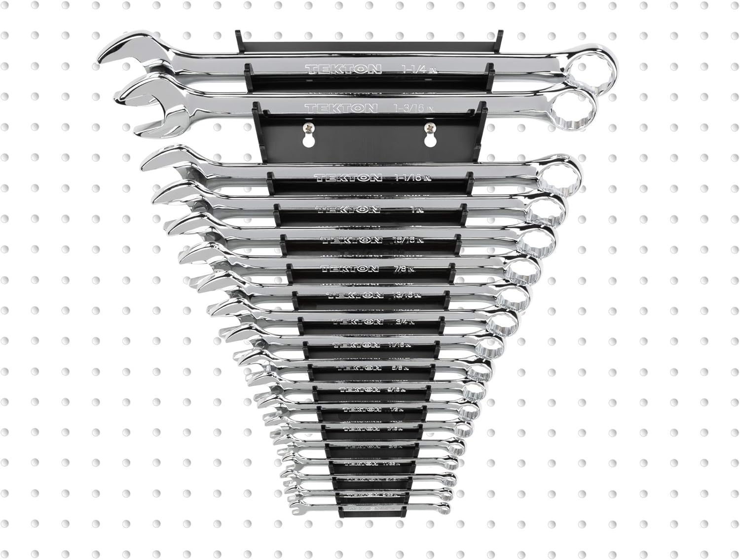 TEKTON 19-Tool Combination Wrench Organizer Rack (Black) | ORG29119 | Made in USA