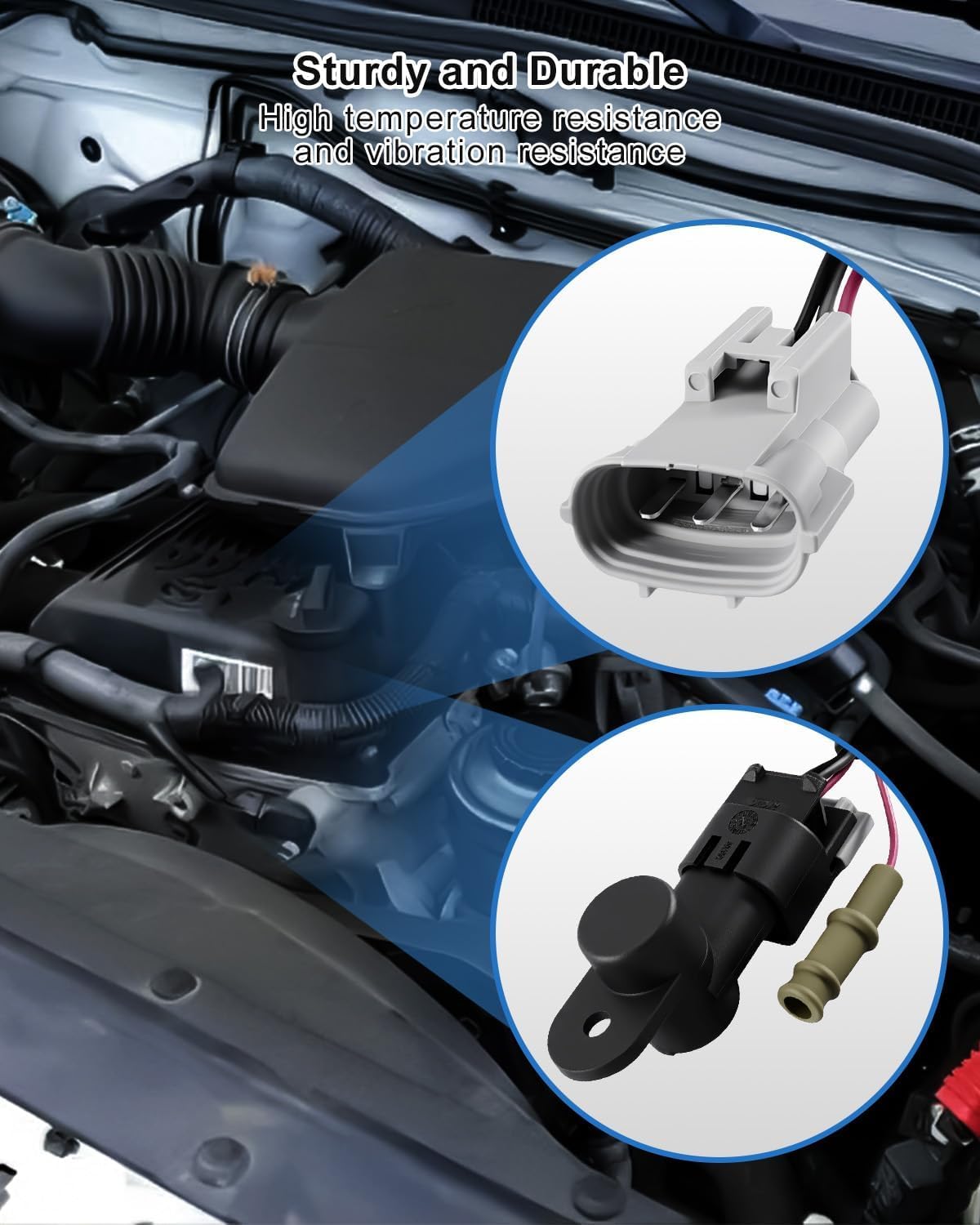 FH677-SSR AC A/C Compressor Sensor Compatible with Toyota Tacoma 2005-2015 2.7L 4.0L, Automotive Air Conditioning Compressor Pressure Sensor Replacement