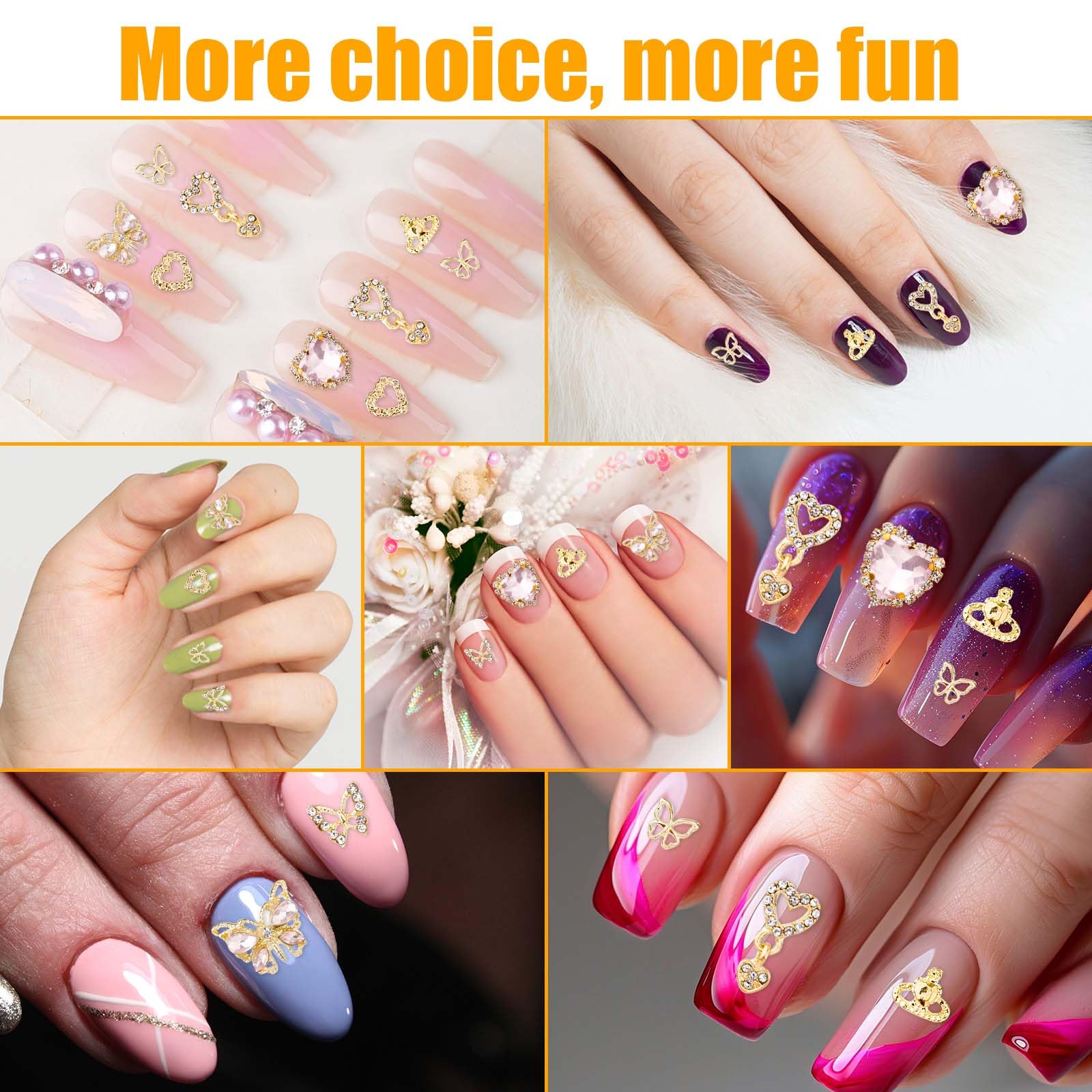 27pcs Mixed Styles 3D Nail Charms - Image 4