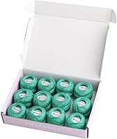 Vista 35 de Rhapsody Hilo de algodón perla tamaño 8 hilo de ganchillo Perle 12 bolas Set tejido a mano, bordado, sashiko, punto de cruz, costura, punto