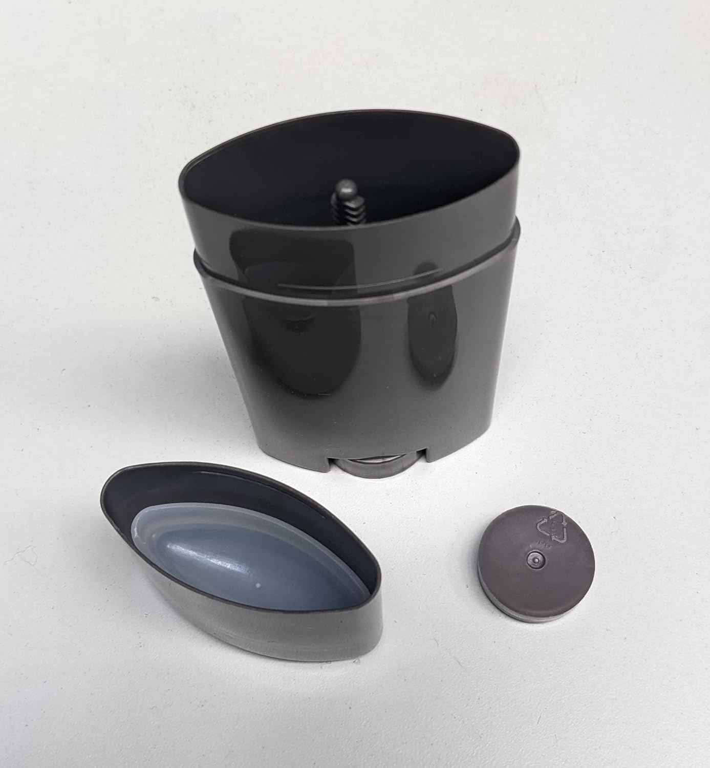 (30) BROWN Plastic Deodorant Containers - New & Empty 2.5 Oz, BPA Free, Twist-up, Bottom-Fill, Classic Oval Shape