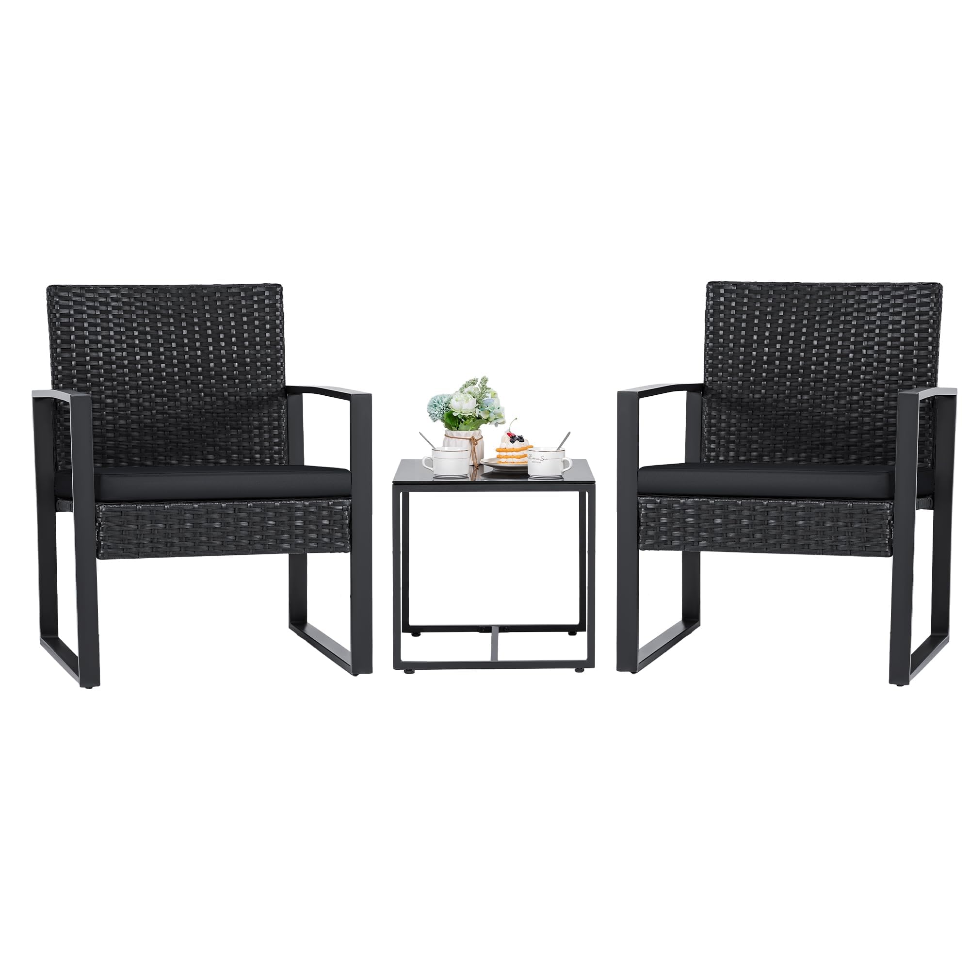 Flamaker Wicker Bistro Set