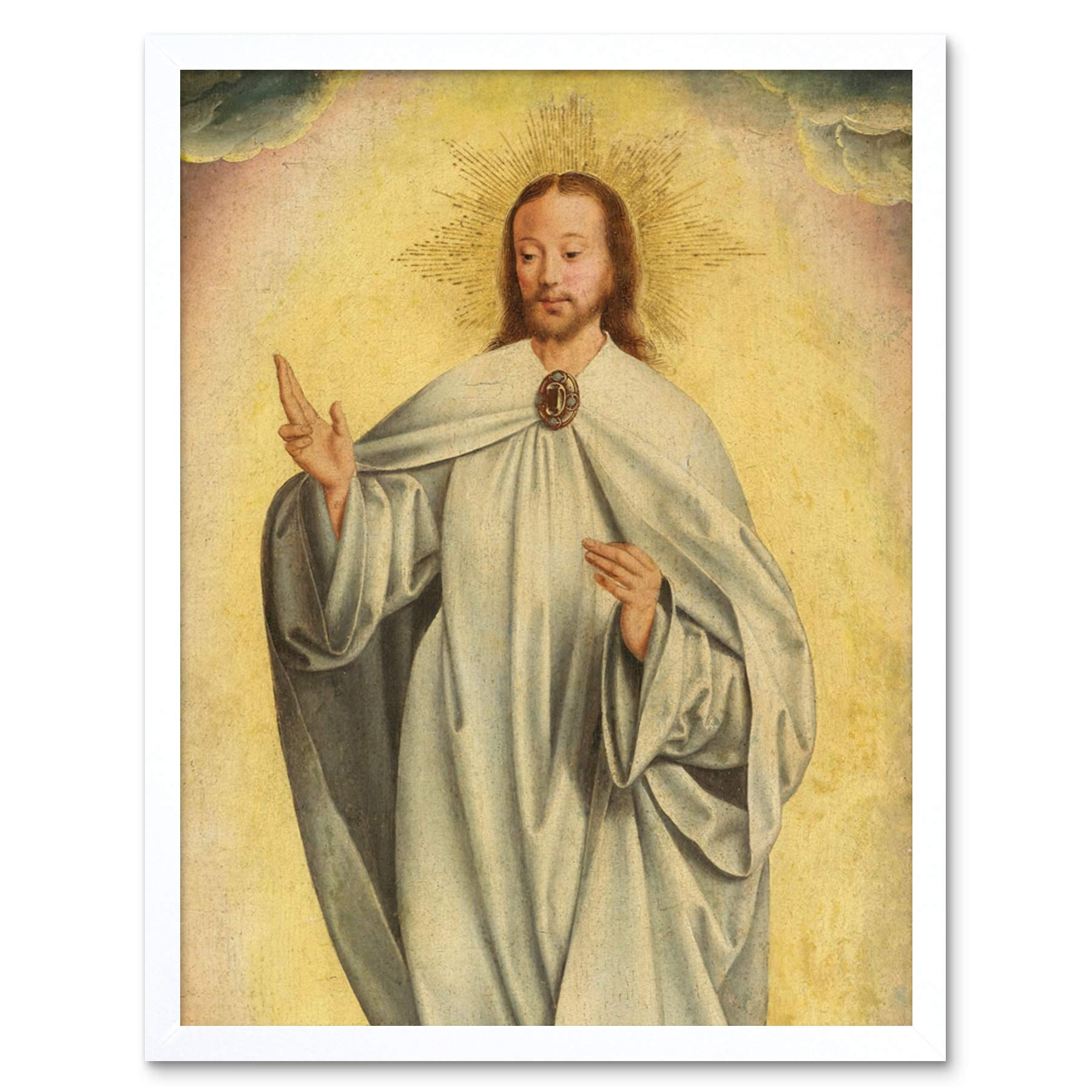 Artery8 Van Kalkar Transfiguration Of Christ Resurrection Art Print Framed Poster Wall Decor 12x16 inch