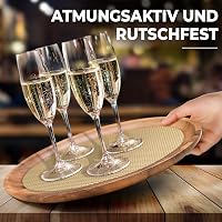 DIY Doctor 2 db Csúszásgátló Szőnyegalátét Tekercs Extra Vastag 400gsm Vinyl Ovális 31x190cm Karamell 5