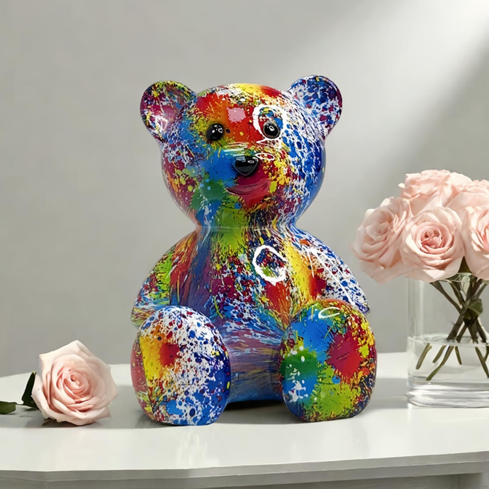 参事です‼️カラフルなレジン製クマの置物 参事様専用です‼️カラフル
