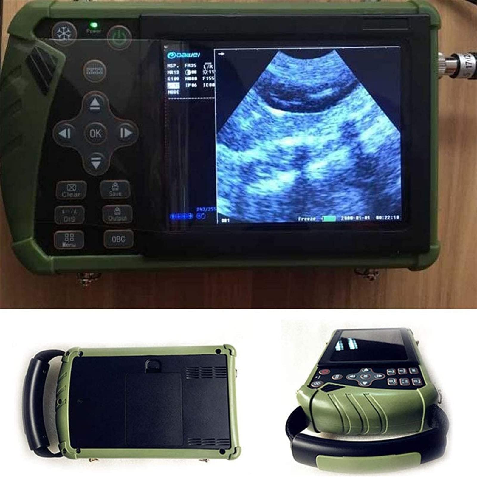 Scanner Portatile per veterinaria Macchina Digitale, Scanner a ultrasuoni B Portatile per Animali per scrofe e capre