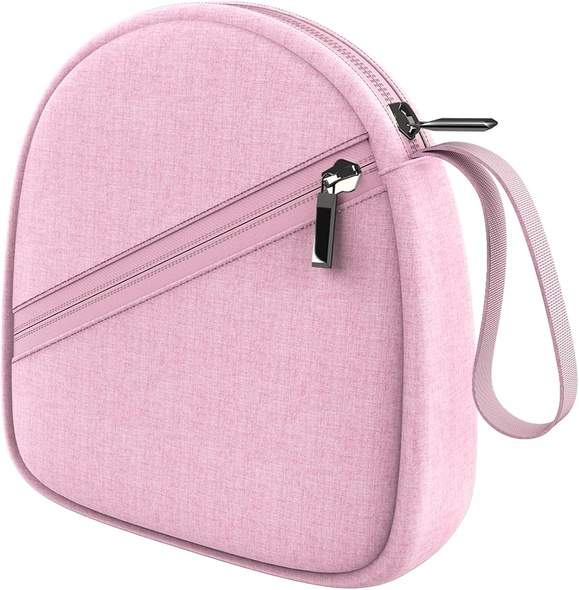 Headphone Case Compatible with JBL/Beats/Sony/BERIBES/SoundCore/TOZO/KVIDIO/JLab/Bose, Ultra-Thin Headphone Bag Travel Carrying Universal, Pink