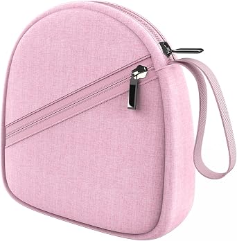 Headphone Case Compatible with JBL/Beats/Sony/BERIBES/SoundCore/TOZO/KVIDIO/JLab/Bose, Ultra-Thin Headphone Bag Travel Carrying Universal, Pink