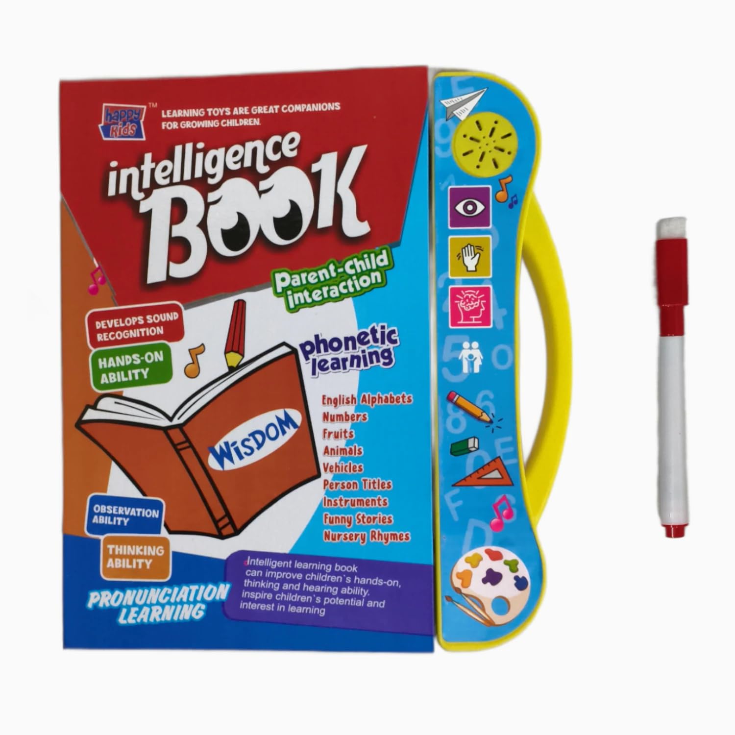 Interactive Intelligence Book for Kids - Phonetic Learning Toy with ...