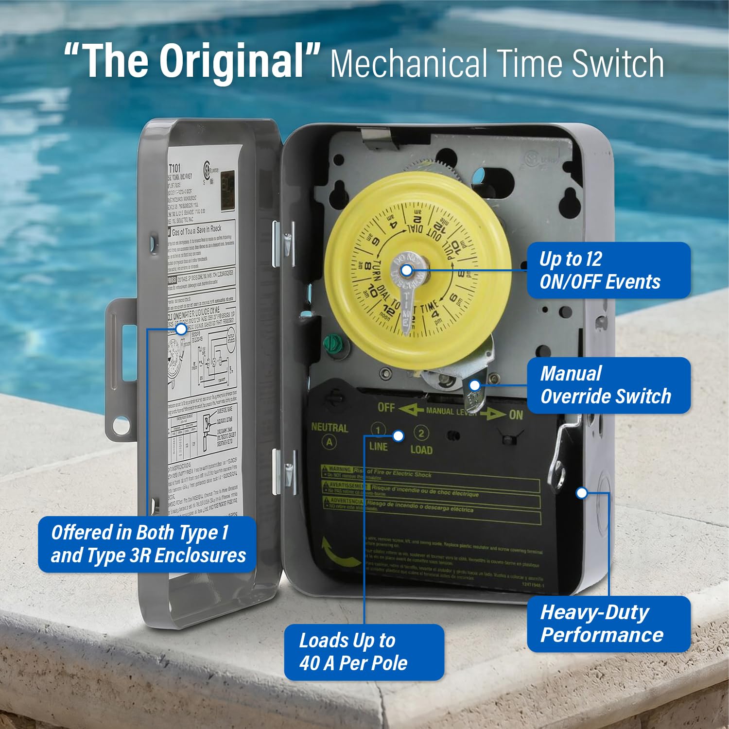 Intermatic T101M 110V Mechanischer Timer SPST