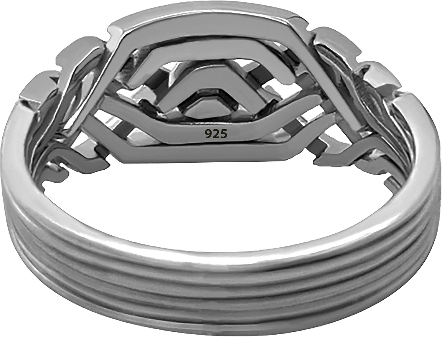 new Rainbow 6 Band Handmade Turkish Puzzle ring 925 Sterling Silver six pieces wrapped interlocking Knott inspired stacking Ladies men Stacking elegance Unique ring Gift for him, gift for her gift for dad all size