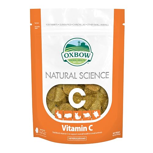 Ciencia Natural Oxbox 60 Piezas Suplemento de Vitamina C para Gerbillos Hámsters