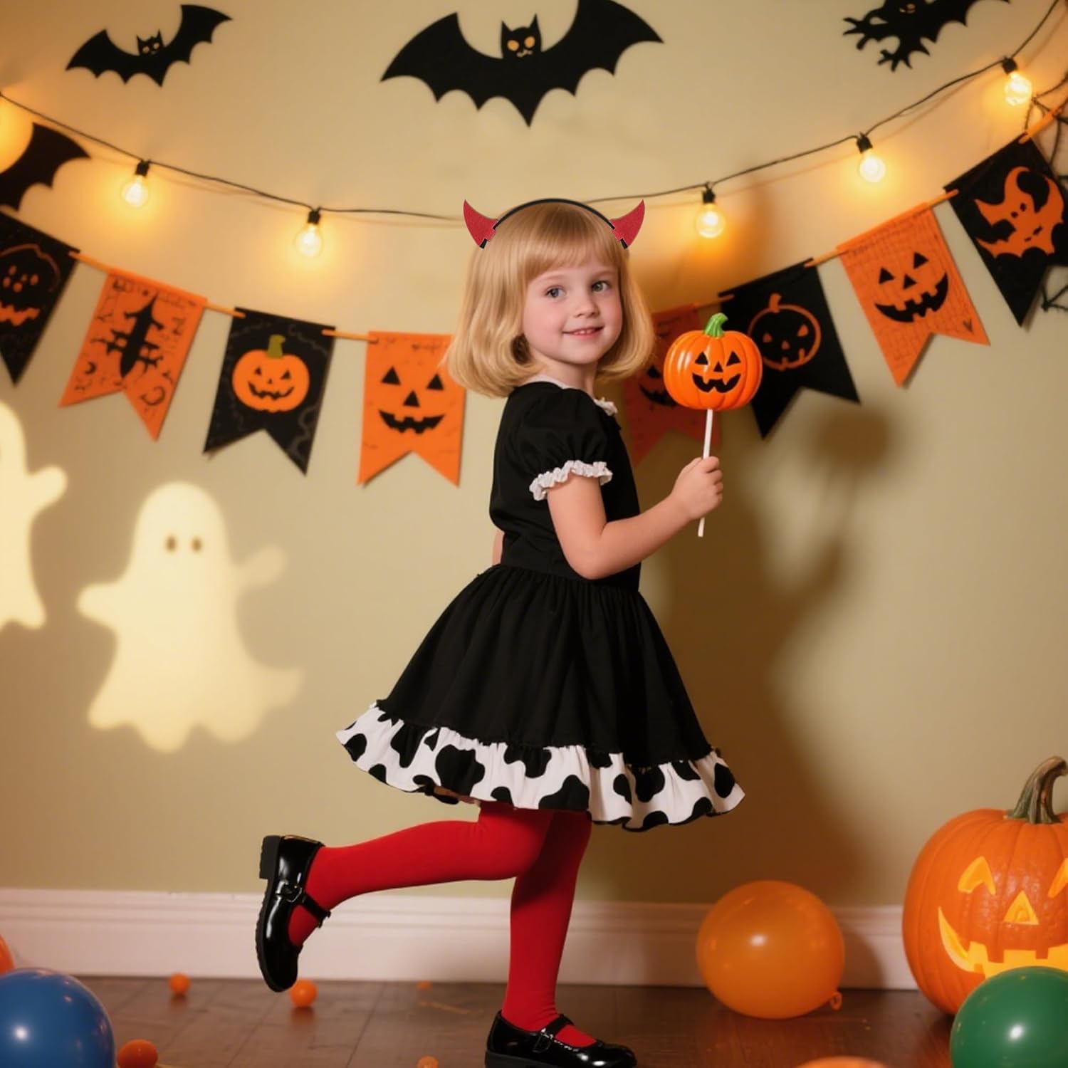 Devil Horns Headband,Little Bull Horn Devil Headband Halloween Adult Dress up Surprise Theme Party - Image 8