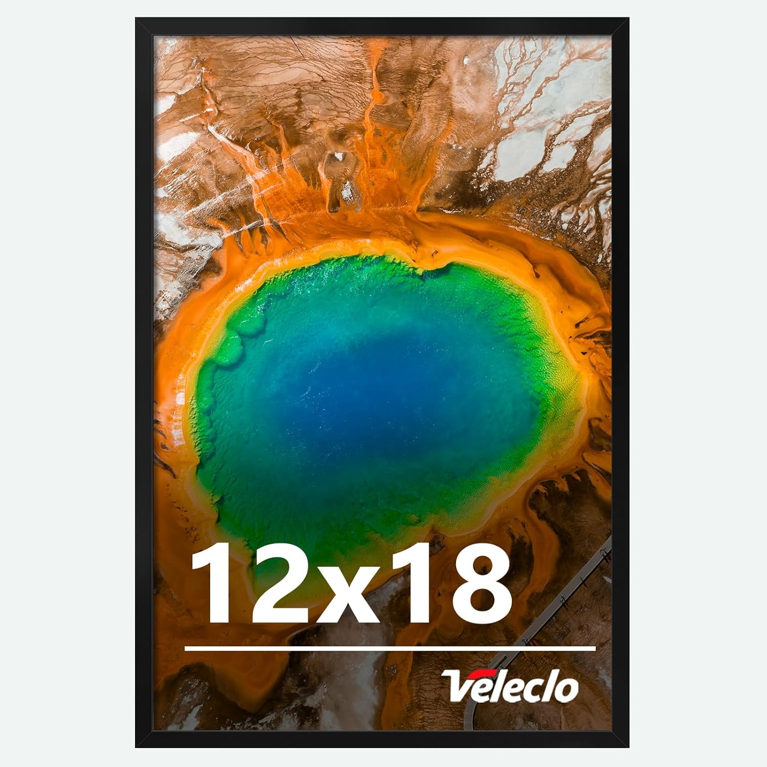 12x18 Picture Frame for Wall Display, 12x18 Black Picture Frame with Shatter Resistant Plexiglass, Stable and Sturdy 12 x 18 Poster Frame for Wall Display, Handpicked Gift Collection, 1 Pack