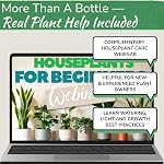 Prime Houseplant Ciseaux 100% Acier inoxydable, Clippers de jardin ultra précis pour la propagation & Rouille résistante à la rouille, taille facile et propre & Extérieur Confortable & Ambidextre