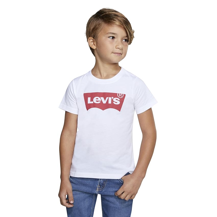 Levi's Lvb Batwing Tee, T-shirt Bambini e ragazzi, Bianco (White), 8 anni