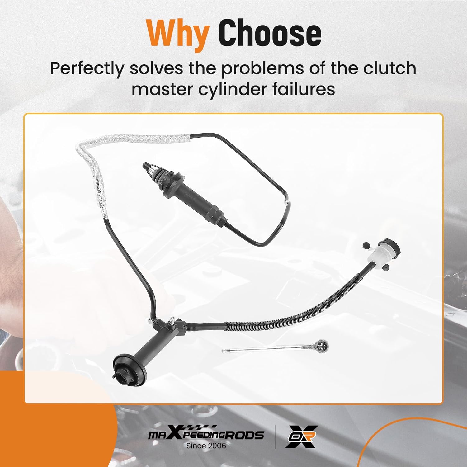 maXpeedingrods Pre-Filled Clutch Master and Slave Cylinder Line Assembly for Ford Super Duty 1999-2004 F250 F350 F450 F550 6.0L 7.3L CC649021 PS0722