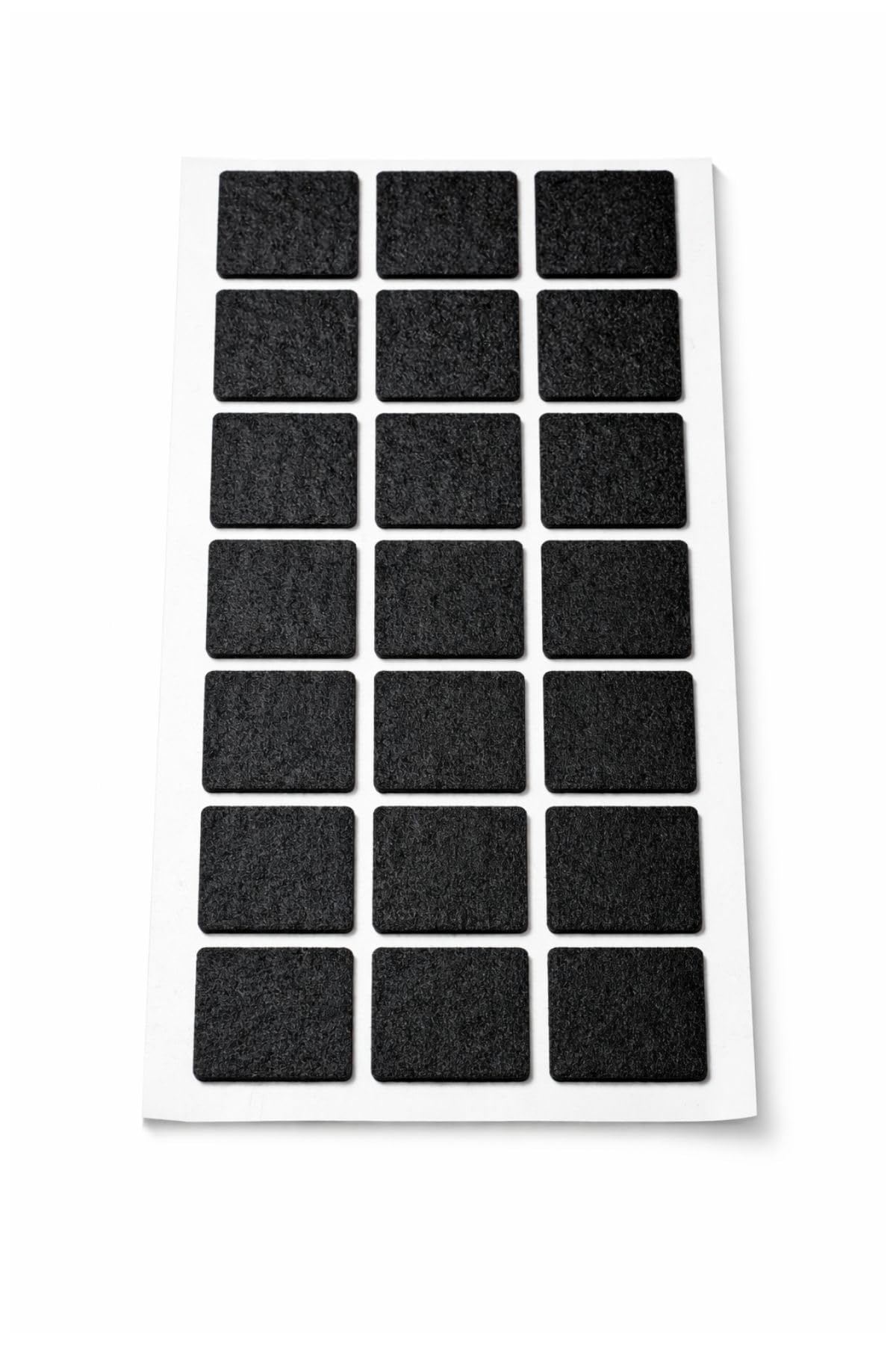 Yapışkanlı Keçe Ped Kare Siyah Sandalye Ayağı için Parke Zemin Koruma (30X30)
