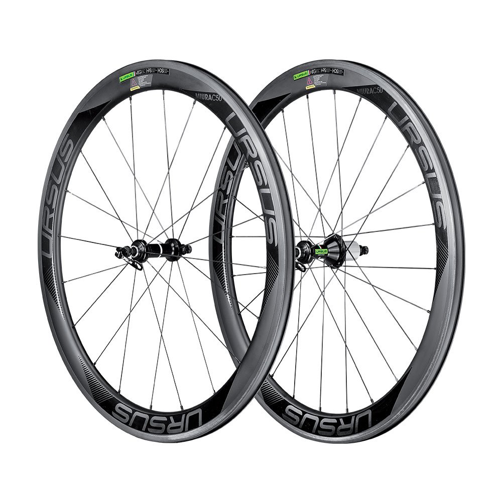 Ursus Miura C50, par Ruedas para copertoncino Unisex-Adulto, Negro, 622