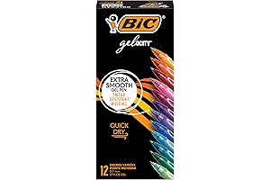 BIC Gelocity Quick Dry Bujo Pens, Perfect for Journaling and Note-Taking