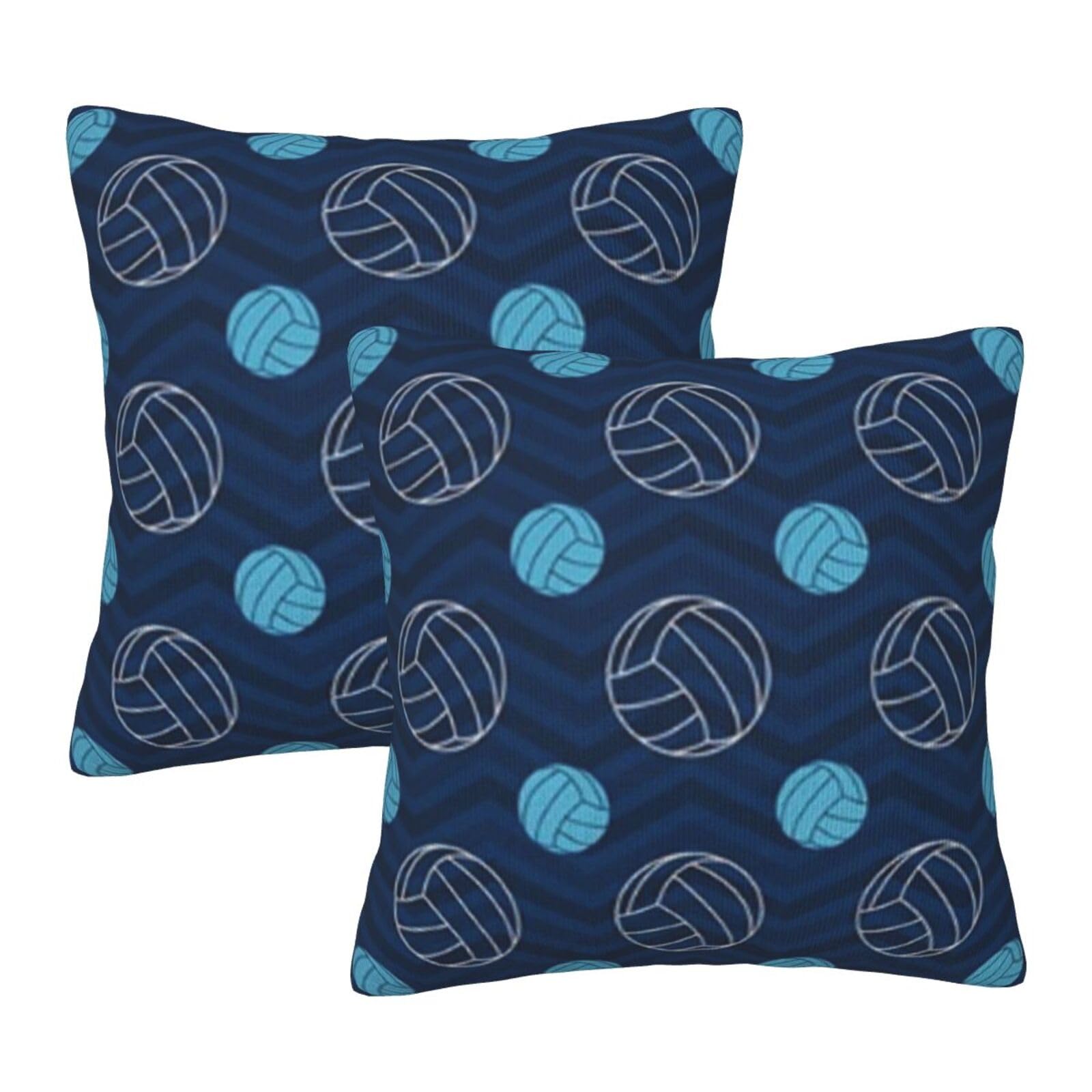 Taies d'oreiller Volleyball bleu : décorez la chambre de votre ado passionné