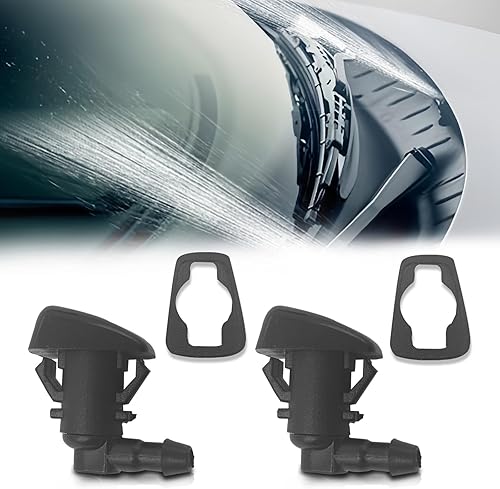 2 boquillas para limpiaparabrisas delantero, kit de boquilla rociadora de limpiaparabrisas de repuesto para Grand Cherokee 2005-2016, Malibu