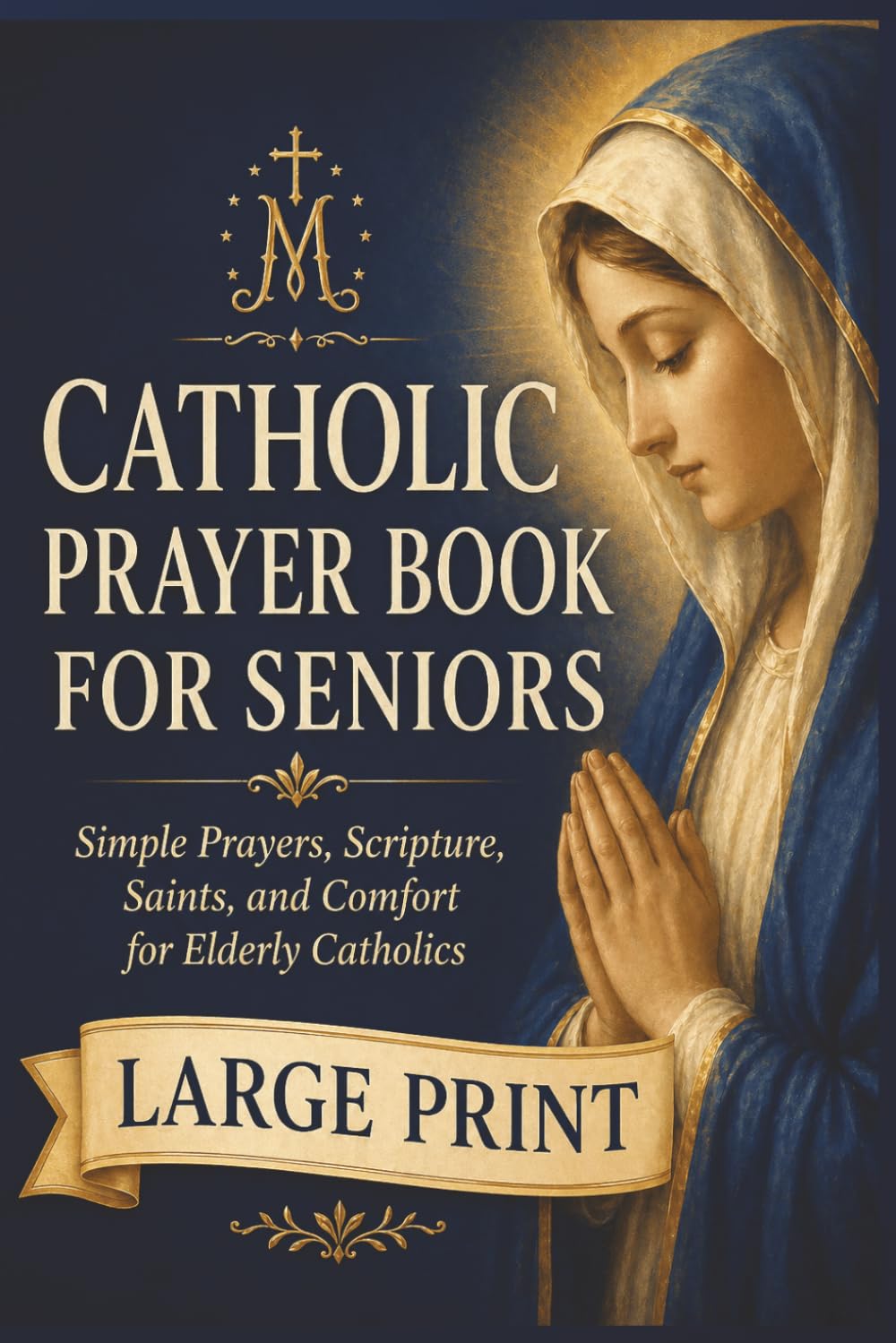 A Large-Print Catholic Prayer Book for Seniors: Simple Prayers, Scripture, Saints, and Comfort for Elderly Catholics