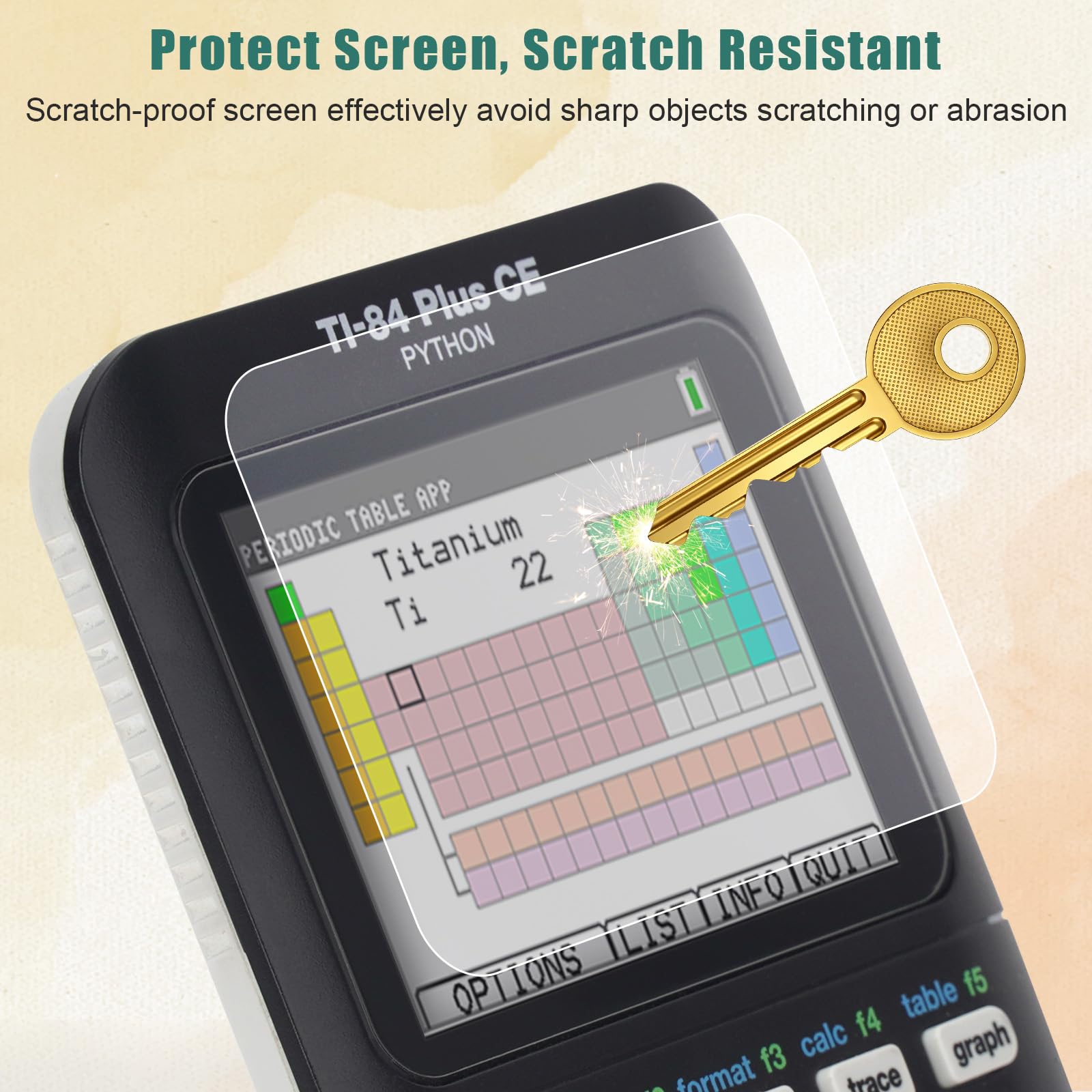 YouKnow Étui de protection en cuir synthétique compatible avec calculatrice graphique couleur Texas Instruments TI-84 Plus CE avec fente pour carte d'identité (étui uniquement) (vert)
