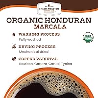 Vista 8 de Fresh Roasted Coffee, Marcala hondureña orgánica, 5 libras (80 onzas), tostado medio, Kosher de comercio justo, grano entero