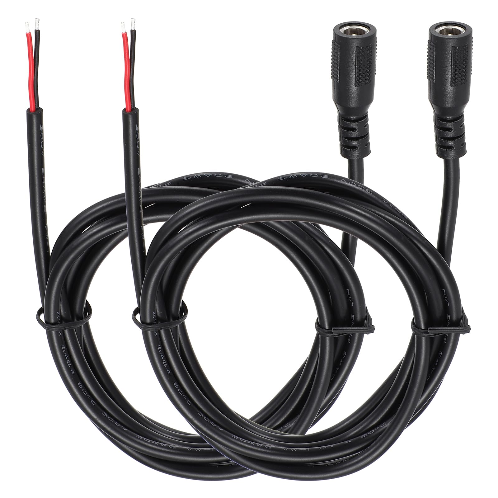 Cable de alimentación CC con conector de 5.5mm x 2.1mm resistente y cobre puro de 150 cm 7