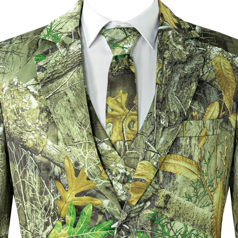 Mens Suit Jacket Floral Printed Two Button Casual Regular Notched Lapel Blazer