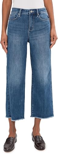 NYDJ Womens Coco Relaxed Wide Leg Crop Jeans Romantic Indigo Size: 2 Inseam: 25.