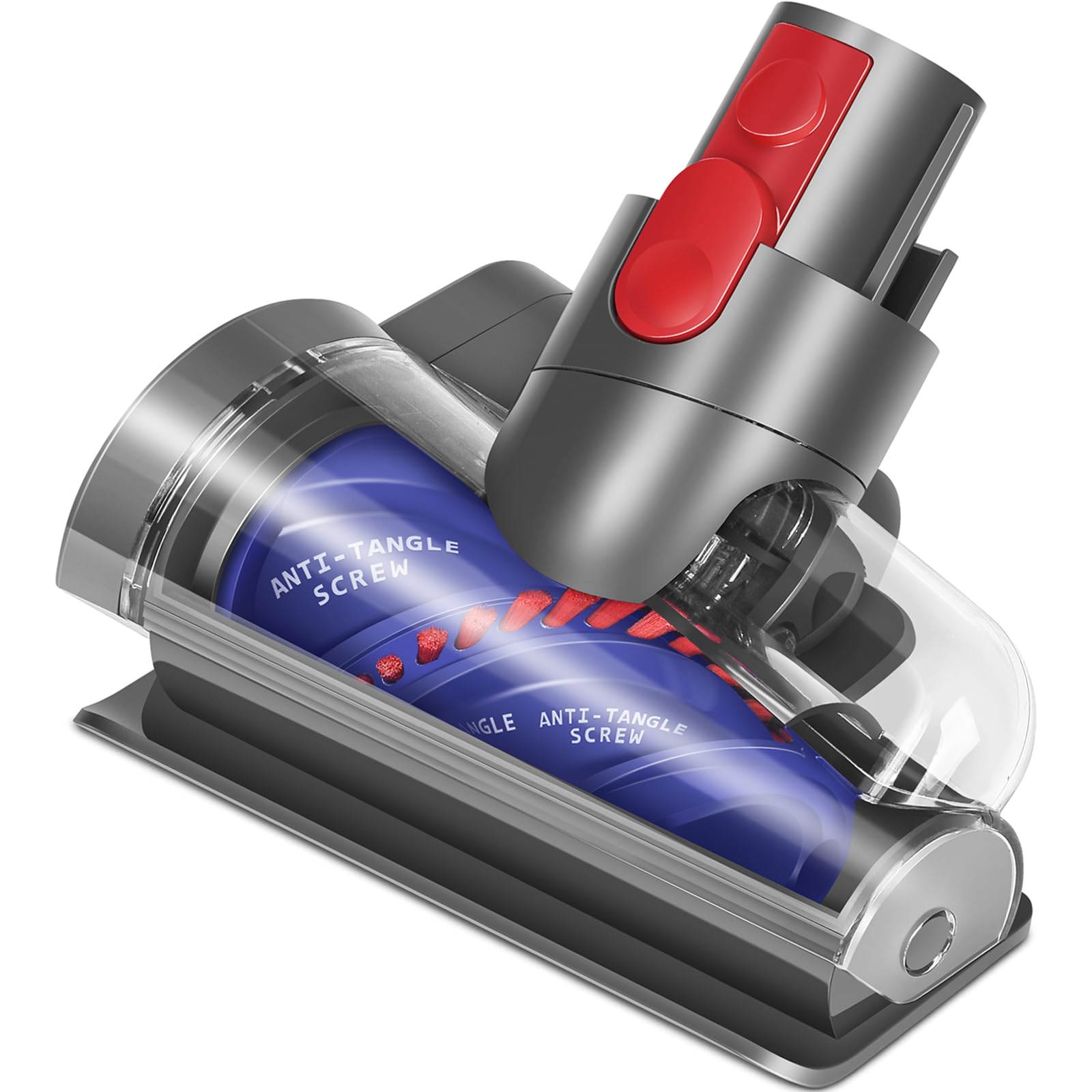 Mini Motorized Brush for Dyson V10 V11 V15 V7 V8 Anti Tangles Mini Nozzle Turbine Broom for Dyson Cleaning Mattresses Upholstery Stairs Automobile Pet Hair