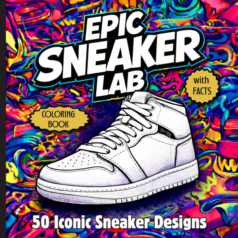 EPIC SNEAKER LAB. UNLEASH YOUR CREATIVITY COLORING BOOK: 50 Legendary Sneaker Designs to Color, Customize, and Discover for Teens, Adults, and Sneakerheads (CREATIVE STREETS & SKATE COLORING BOOK)