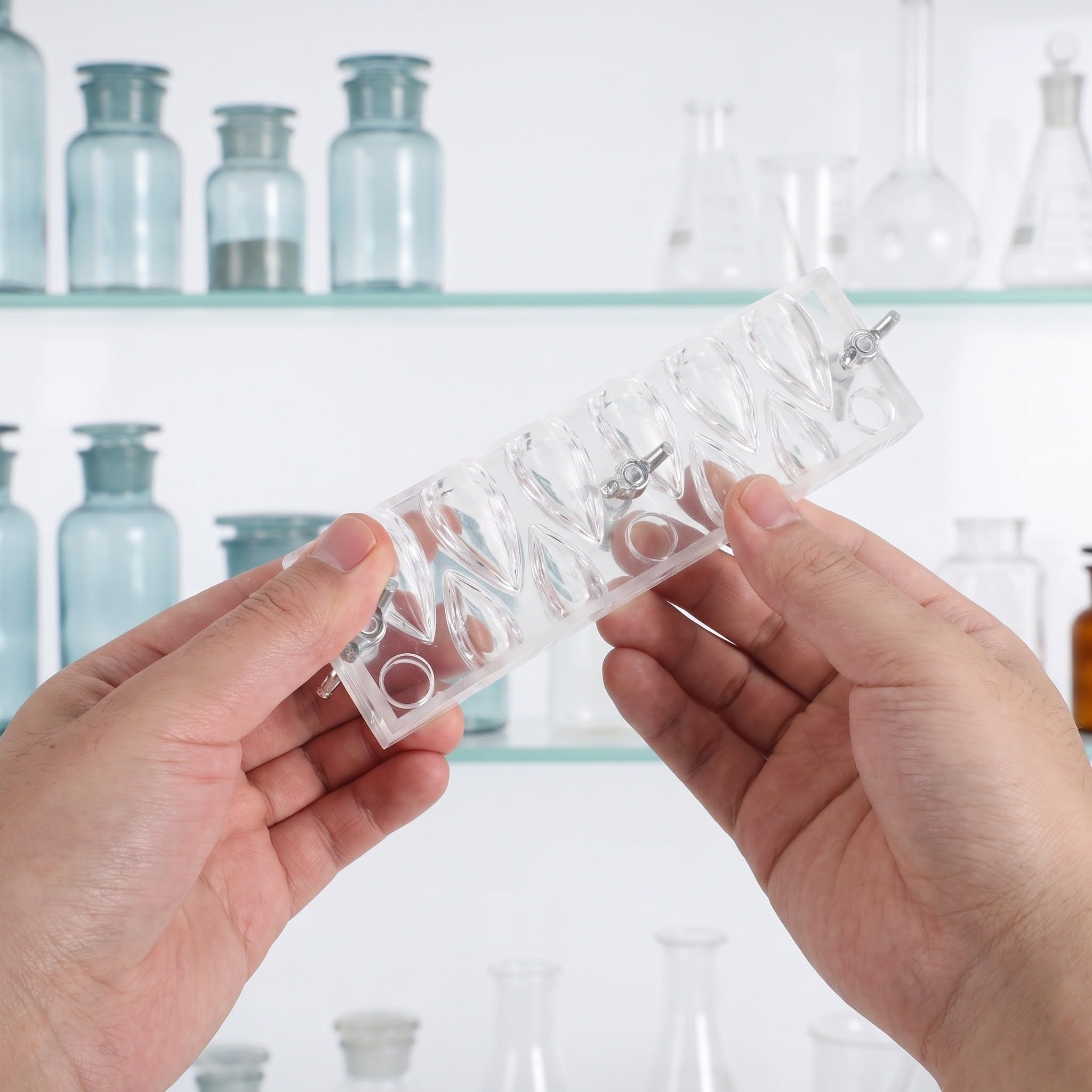 Alasum Mini Molde para Incienso de reflujo: Molde cónico de acrílico Transparente para Manualidades, aromaterapia, Ceremonias y decoración de Ocasiones Especiales.