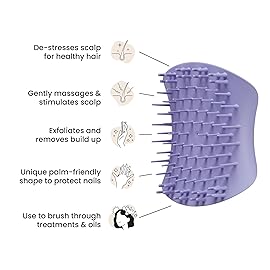 Tangle Teezer Scalp & Shampoo Hairbrush, to Exfoliate, Massage, and Cleanse, for All Hair Types, Lavender Lite Purple