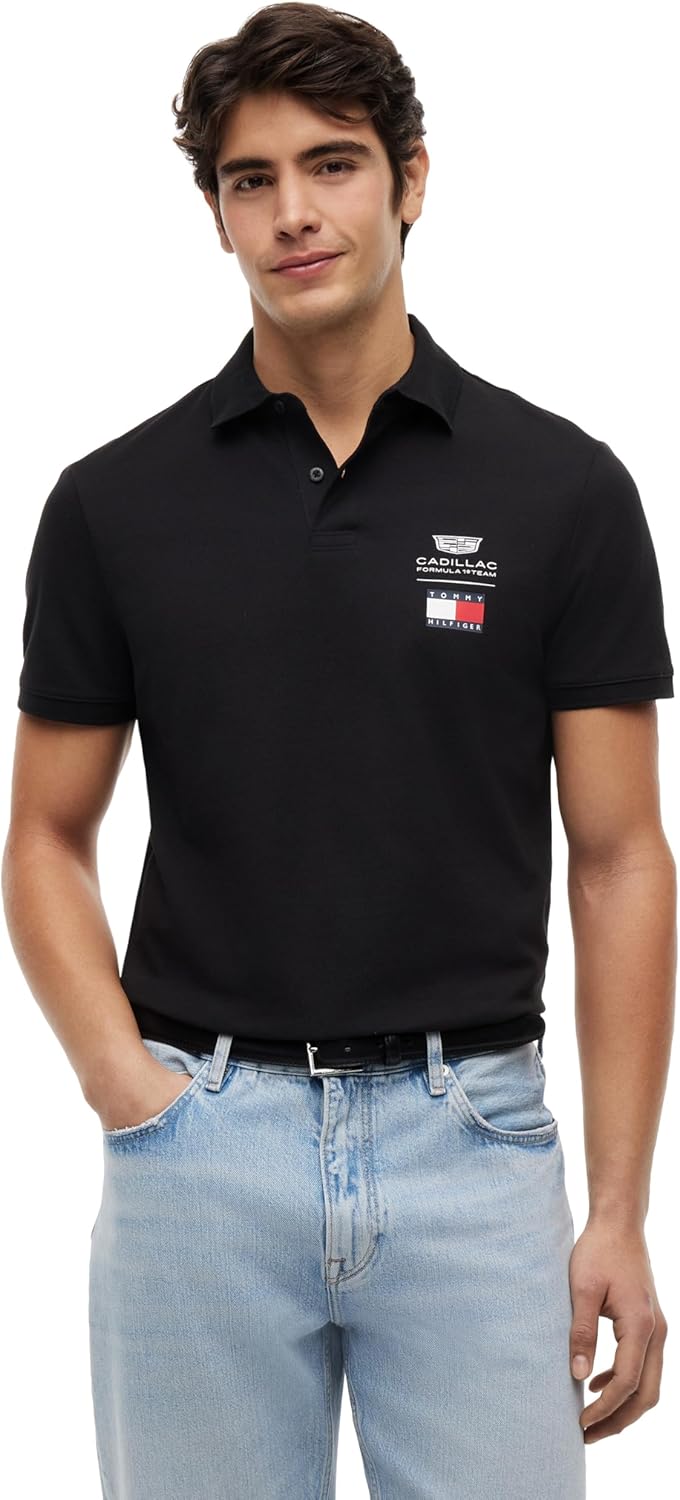 Tommy Hilfiger Formula 1 Mens Tommy X Cadillac F1® Team Logo Polo