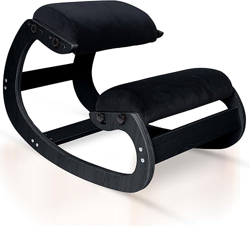 Silla ergonómica, asiento ajustable, silla de oficina para escritorio, corrector de postura, cojín cómodo de alta calidad, mecedora de madera (marco