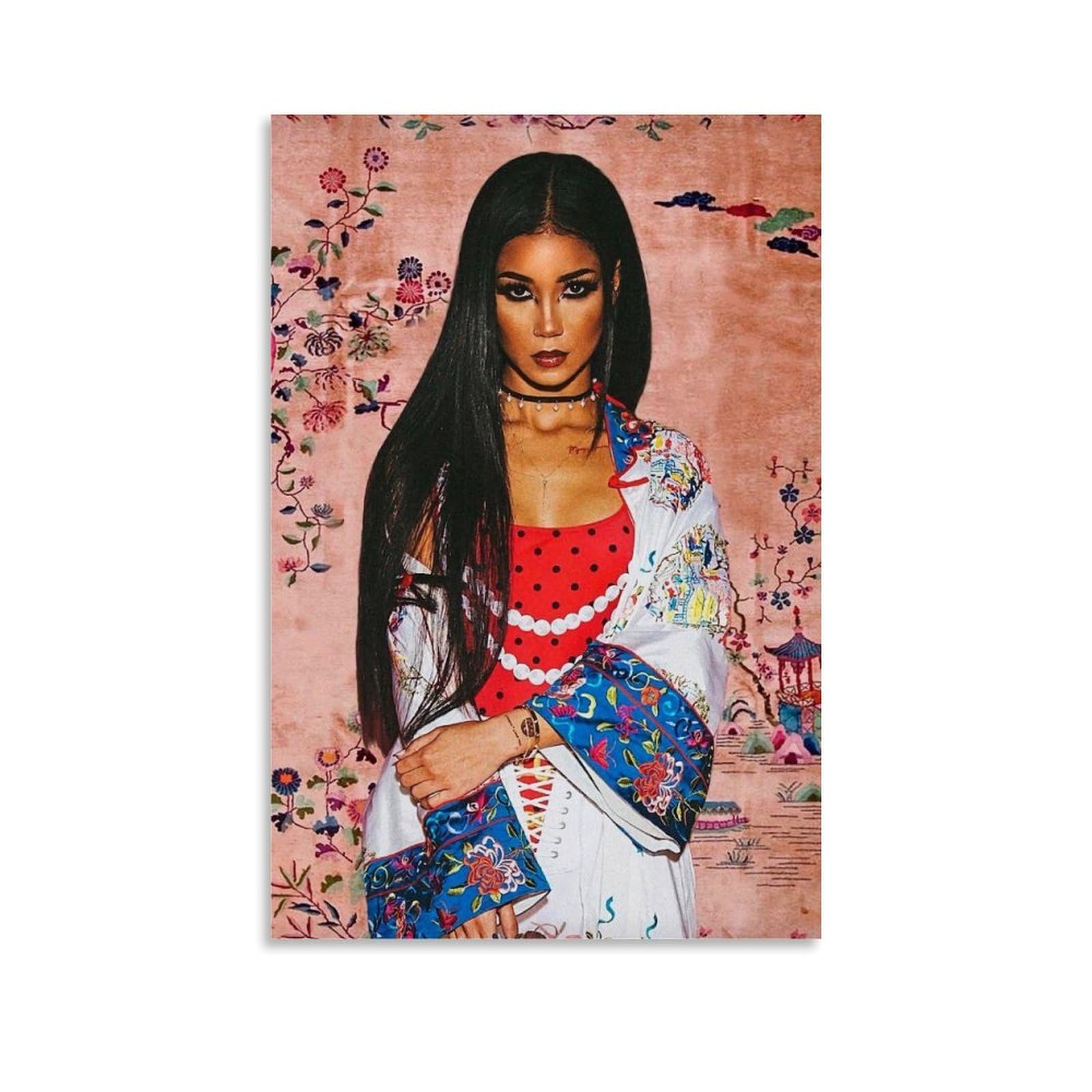 EPEDIC Jhene Aiko Singer Retro Poster Poster Music Album Cover Poster Wall Art Decor Canvas Poster for Bedroom Artistic Poster Decoration Unframe-style 12x18inch(30x45cm)