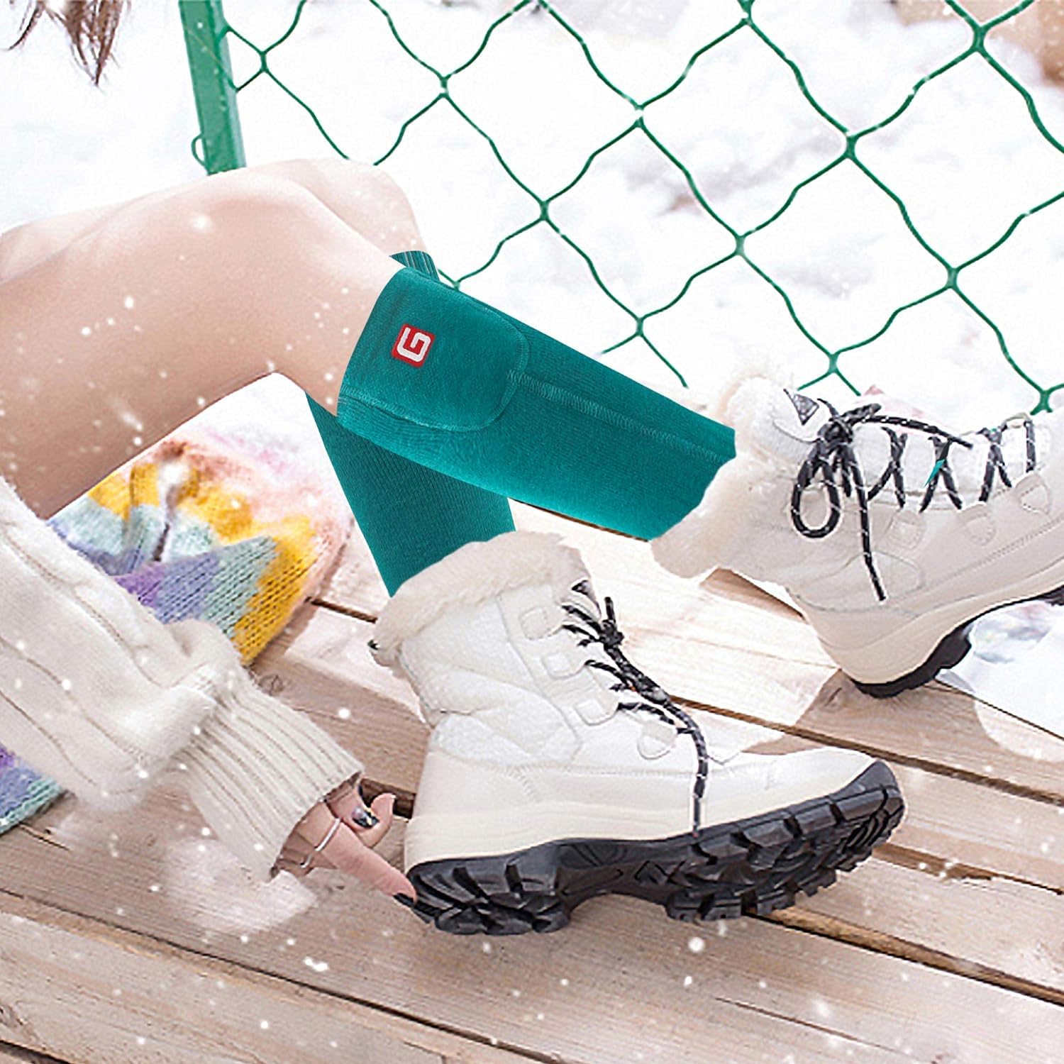 Svpro Chaussettes chauffantes, rechargeables pour homme et femme, chaussettes thermiques pour temps froid, pour le ski, l'hiver, le camping, la randonnée