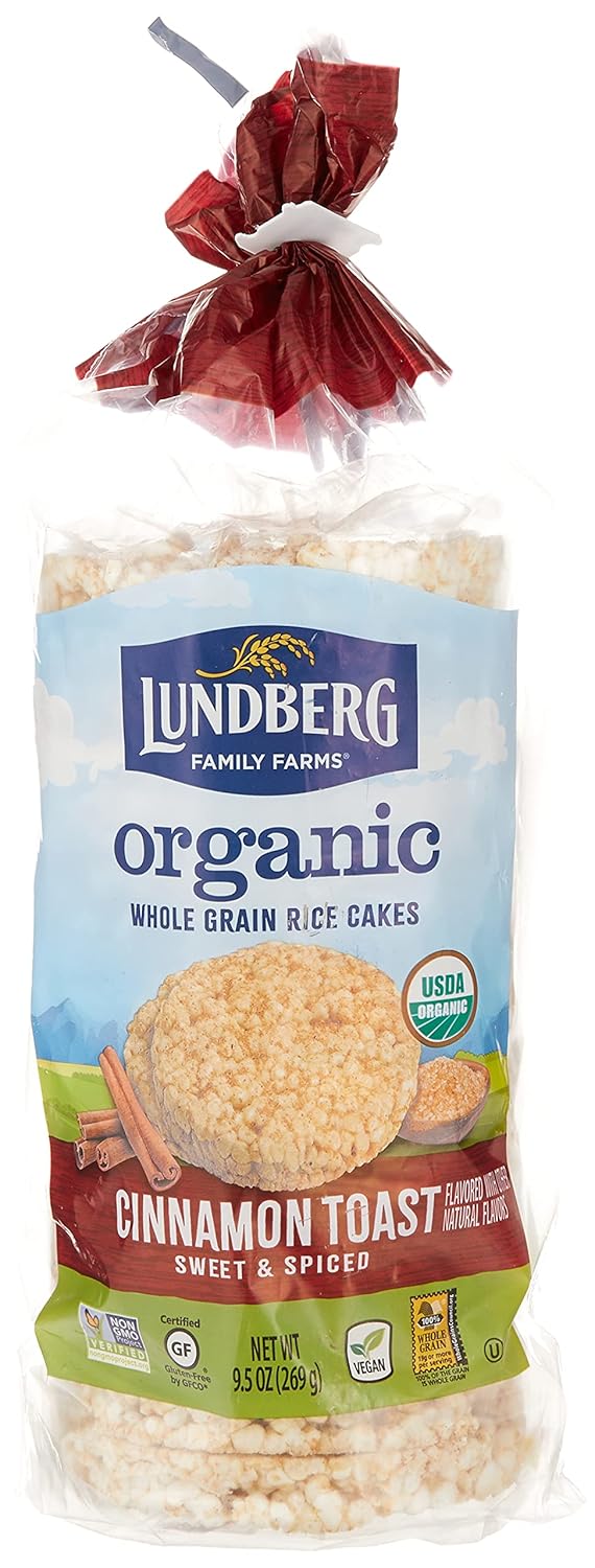 Lundberg Organic Cinnamon Toast Rice Cake, 9.5 oz Grocery & Gourmet Food