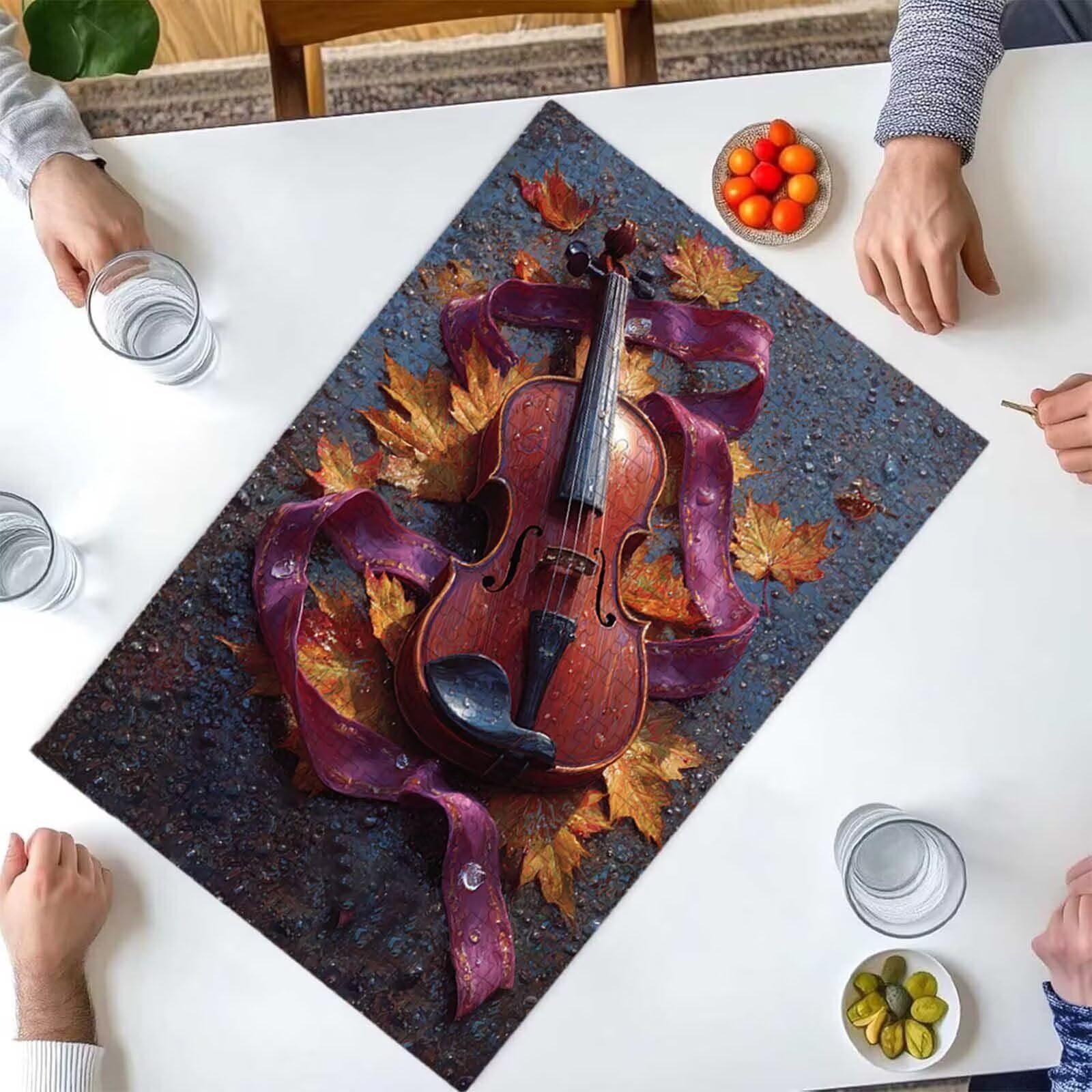 1500 Pezzi di Puzzle, Farfalla Gatto 1500 Pezzi di Puzzle per Adulti, Regalo Anniversario, Regalo Natale, Decorazione Casa, Prevenzione Degenerazione Cerebrale Negli Anziani 87x57cm PjY7600 K-1