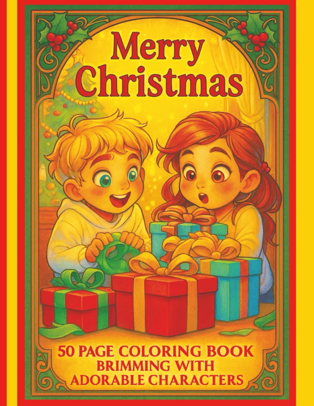 Merry Christmas: Get into the festive spirit with our 50-page Christmas coloring book!