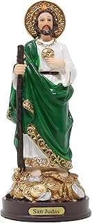 San Judas Tadeo Con Monedas 7" One of The Twelve Apostles of Jesus Religious Figurine St. Jude Thaddeus