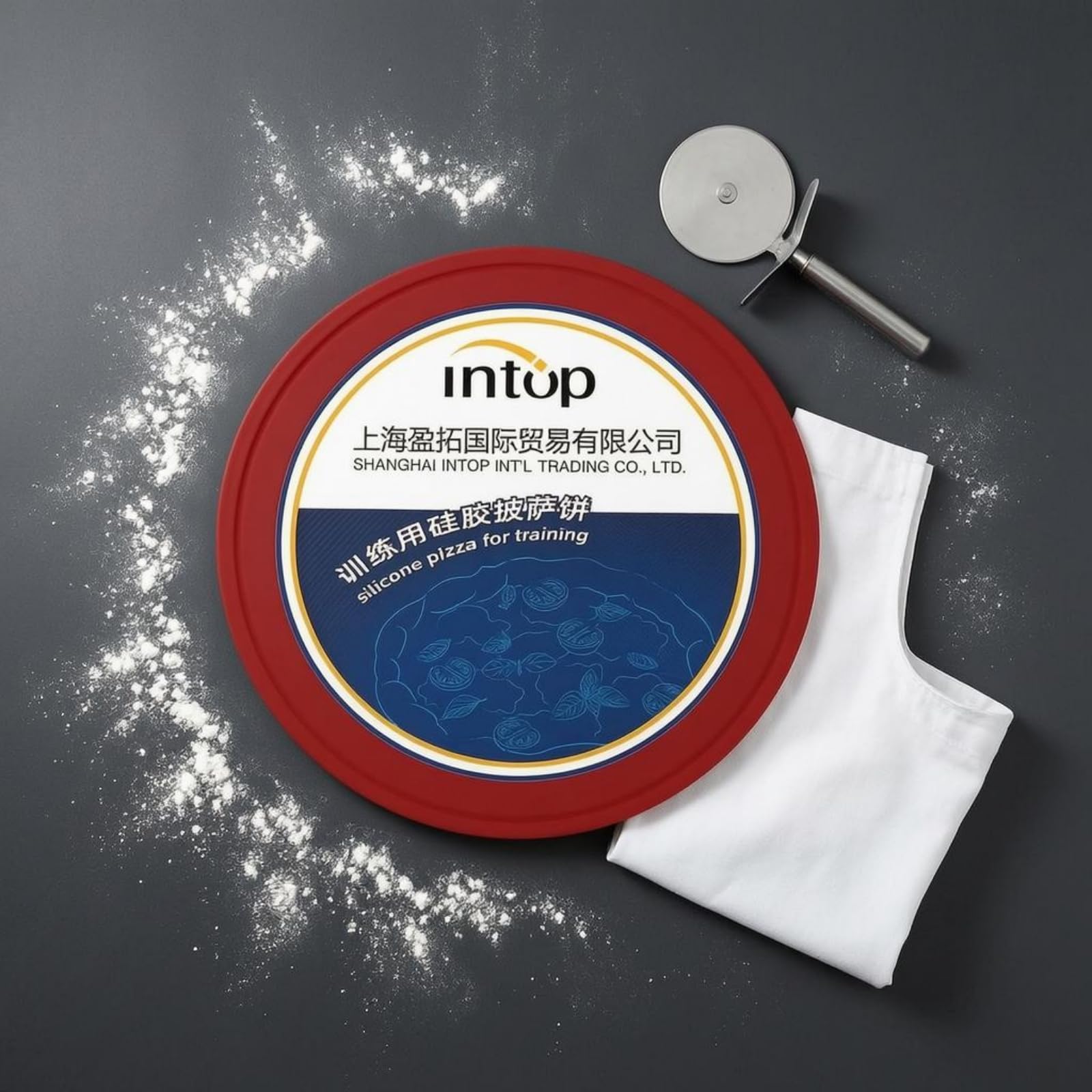 Disco Allenamento Pizza Accessorio Cucina Pratica Strumento Silicone Riutilizzabile Adatto per Esercitazione Pizzaioli Preparazione Domestica, Bianco